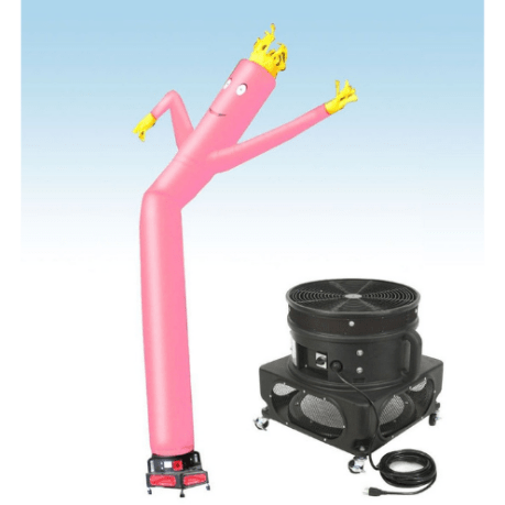 POGO Inflatable Party Decorations 18' Fly Guy Inflatable Tube Man with Blower - Standard Pink by POGO 18' Fly Guy Inflatable Tube Man Blower -Standard Pink SKU#4266#4251