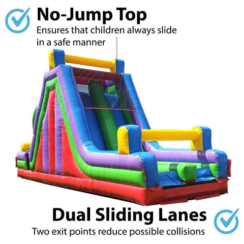 POGO Obstacle Course 40' Retro Inflatable Rock Climb Slide with Blower by POGO 754972366403 2294 40' Retro Inflatable Rock Climb Slide with Blower by POGO SKU# 2294
