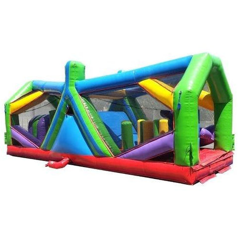 POGO Obstacle Courses 30' Retro Radical Run Extreme Unit #5 Inflatable Obstacle Course with Blower by POGO 754972370110 6510 30' Retro Radical Run Extreme Unit5 Inflatable Obstacle Course Blower