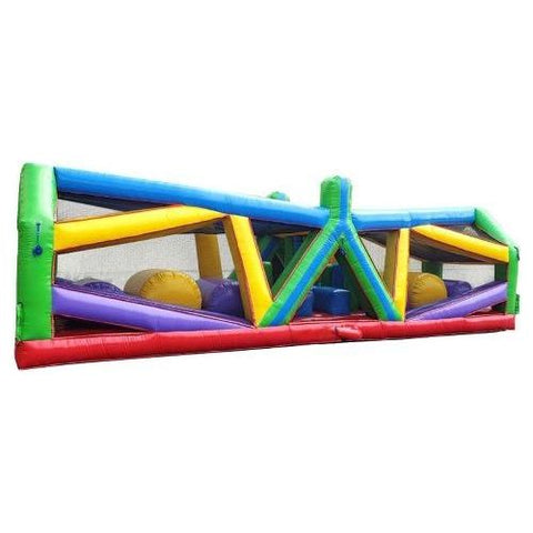 POGO Obstacle Courses 40' Retro Radical Run Extreme Unit #3 Inflatable Obstacle Course with Blower by POGO 754972370097 6508 40' Retro Radical Run Extreme Unit3 Inflatable Obstacle Course Blower