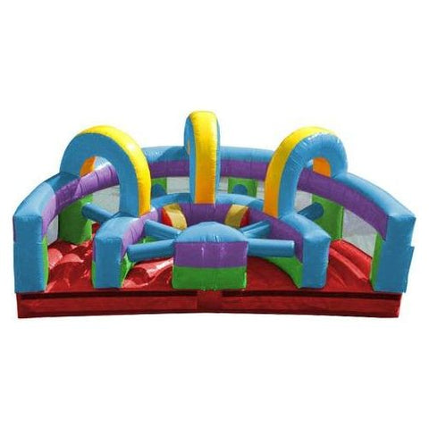 POGO Obstacle Courses Retro Rainbow U-Turn Inflatable Obstacle Course with Blower by POGO 754972349116 3479