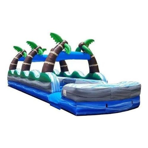 POGO Slip N Slides 35' Tropical Marble Dual Lane Inflatable Slip n Slide with Blower Velcro by POGO 754972363457 4936 35' Tropical Marble Dual Lane Inflatable Slip n Slide Blower POGO