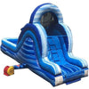 Image of 12' Blue Marble Rear Entry Wet / Dry Inflatable Slide SKU: 7085