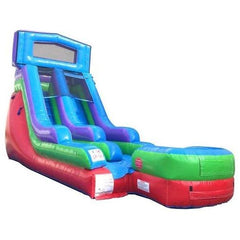 POGO Water Slides 15' Modular Retro Rainbow Inflatable Water Slide with Blower by POGO 754972361637 2532