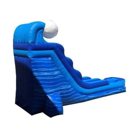 POGO Water Slides 18' Blue Marble Wave Inflatable Water Slide with Blower by POGO 754972307062 2702 18' Blue Marble Wave Inflatable Water Slide w Blower by POGO SKU#2702