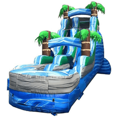POGO Water Slides 18' Tropical Marble Wet / Dry Inflatable Slide by POGO 781880202646 2743
