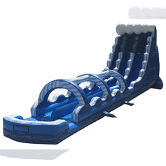 Blue Marble Inflatable Water Slide Slip n' Slide Combo with Blowers by POGO