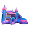 Image of POGO Waterslide Modular Pink Castle Water Slide Bounce House Combo with Blower by POGO 754972338295 7001