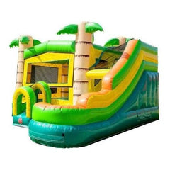 13'H Modular Tropical Water Slide Bounce House Combo with Blower by POGO