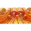 Image of Rocket Inflatables Commercial Bouncers Inflatable Orange Marble Dry Slide – Front Load Double Lane by Rocket Inflatables 781880231912 SLD-CCS28222 Orange Marble Dry Slide Front Load Double Lane Rocket Inflatables