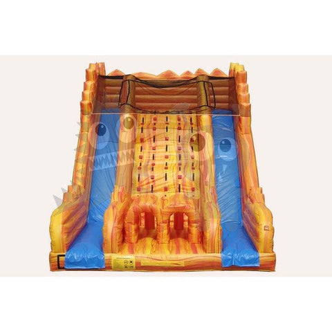 Rocket Inflatables Commercial Bouncers Inflatable Orange Marble Dry Slide – Front Load Double Lane by Rocket Inflatables 781880231912 SLD-CCS28222 Orange Marble Dry Slide Front Load Double Lane Rocket Inflatables