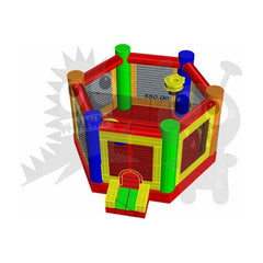 10'H Octodome with Multiple Games by Rocket Inflatables