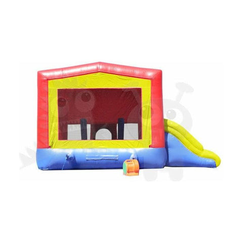 Rocket Inflatables Inflatable Bouncers 11.6'H Commercial Inflatable Combo with Double Slide, POP ups & Basketball Hoop by Rocket Inflatables COM-C35 11.6'H Commercial Inflatable Combo with Double Slide, POP ups & Basketball Hoop by Rocket Inflatables SKU# COM-C35