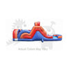 Image of Rocket Inflatables Inflatable Bouncers 11'H Commercial Inflatable Obstacle Course Wet/Dry Slide- End Load- Multiple Lane by Rocket Inflatables 781880232407 OBS-30 11'H Commercial Inflatable Obstacle WetDry Slide EndLoad Multiple Lane
