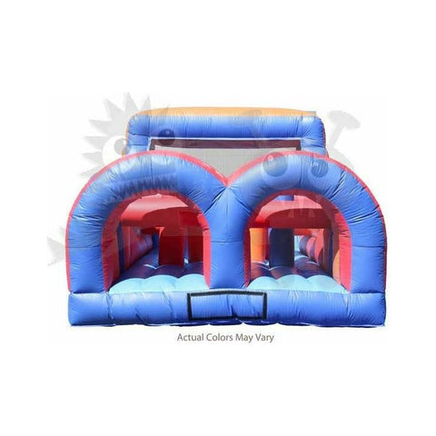 Rocket Inflatables Inflatable Bouncers 11'H Commercial Inflatable Obstacle Course Wet/Dry Slide – End Load- Multiple Lane by Rocket Inflatables 781880232384 OBS-35 11'H Commercial Inflatable Obstacle WetDry Slide EndLoad Multiple Lane