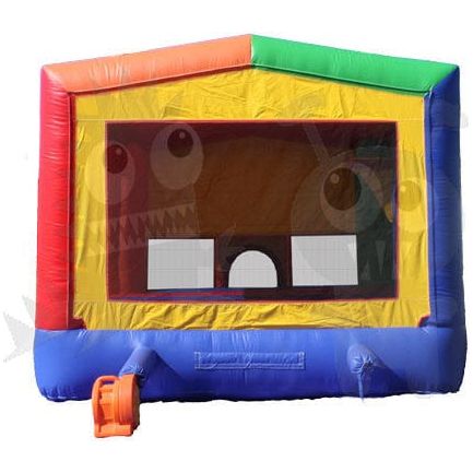 Rocket Inflatables Inflatable Bouncers 12'H Red/Yellow/Blue/Green Bounce House Module with Hoop by Rocket Inflatables 12'H Red/Yellow/Blue/Green Bounce House Module Hoop Rocket Inflatables