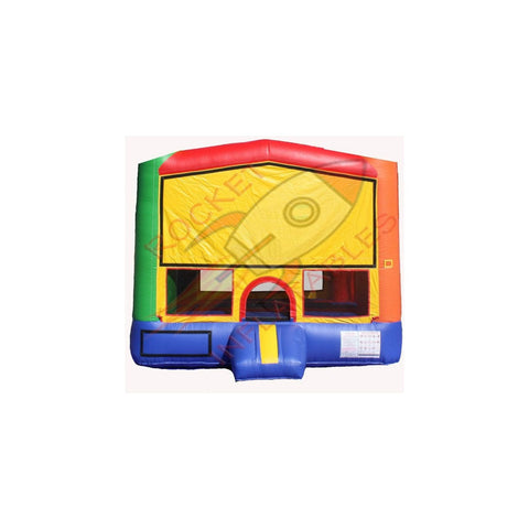 Rocket Inflatables Inflatable Bouncers 12'H Red/Yellow/Blue/Green Bounce House Module with Hoop by Rocket Inflatables 781880242635 BOU-56 12'H Red/Yellow/Blue/Green Bounce House Module Hoop Rocket Inflatables