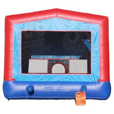 Rocket Inflatables Inflatable Bouncers 13×13 Blue & Red Bounce House with Hoop by Rocket Inflatables BOU-057-13 13x13 Blue & Red Castle Module Bounce House Hoop by Rocket Inflatables