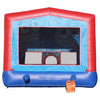 Image of Rocket Inflatables Inflatable Bouncers 13×13 Blue & Red Bounce House with Hoop by Rocket Inflatables BOU-057-13 13x13 Blue & Red Castle Module Bounce House Hoop by Rocket Inflatables