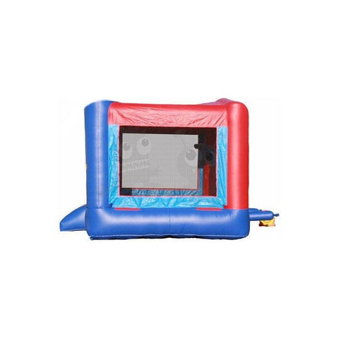 Rocket Inflatables Inflatable Bouncers 13×13 Blue & Red Bounce House with Hoop by Rocket Inflatables BOU-057-13 13x13 Blue & Red Castle Module Bounce House Hoop by Rocket Inflatables