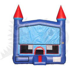Rocket Inflatables Inflatable Bouncers 13x13 Blue & Red Castle Module Bounce House with Hoop by Rocket Inflatables 781880228530 BOU-070-13 13x13 Blue & Red Castle Module Bounce House Hoop by Rocket Inflatables