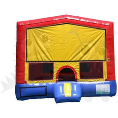 13x13 Red/Blue/Yellow Module Bounce House with Hoop by Rocket Inflatables