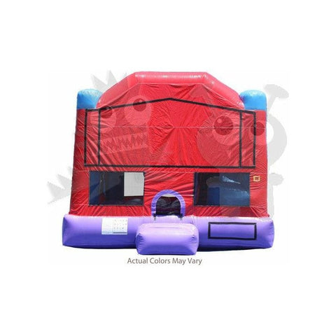 Rocket Inflatables Inflatable Bouncers 14.6'H (4-in-1) Inflatable Purple, Red & Blue Combo with Slide, Climbing Wall & Hoop – Super Durable by Rocket Inflatables COM-C44 14.6'H (4-in-1) Inflatable Purple, Red & Blue Combo with Slide, Climbing Wall & Hoop – Super Durable by Rocket Inflatables SKU# COM-C44