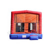 Image of Rocket Inflatables Inflatable Bouncers 14.6'H 5-in-1 Orange & Blue Combo with Slide, Climbing Wall & Hoop by Rocket Inflatables COM-C5 14.6'H 5-in-1 Orange & Blue Combo with Slide, Climbing Wall & Hoop by Rocket Inflatables SKU# COM-C5