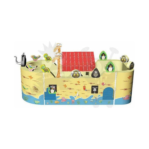 Rocket Inflatables Inflatable Bouncers 14'H 3-D Noah’s Ark Inflatable Combo with Obstacles & Slide by Rocket Inflatables 781880232421 COM-NA1530/COM-NA1330 14'H 3D Noah’s Ark Inflatable Combo Obstacles Slide Rocket Inflatables
