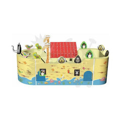 14'H 3-D Noah’s Ark Inflatable Combo with Obstacles & Slide by Rocket Inflatables
