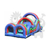 Image of Rocket Inflatables Inflatable Bouncers 15'H Commercial Inflatable Obstacle Course Wet/Dry Slide – End Load- Multiple Lane by Rocket Inflatables 781880232360 OBS-42 15'H Commercial Obstacle Course Wet/Dry Slide End Multiple Lane