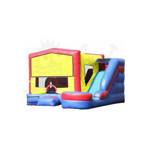 Rocket Inflatables Inflatable Bouncers 16'H 6-in-1 Inflatable Combo Jumper, Slide Pool, Climbing Wall, and Basketball Hoop by Rocket Inflatables 781880223474 COM-650 16'H 6-in-1 Inflatable Combo Slide,by Rocket Inflatables SKU#COM-650