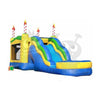Image of 16'H Birthday Cake – 5 in 1 Module Combo Jumper, Slide Pool, Climbing Wall, and Basketball Hoop Water Slide by Rocket Inflatables SKU# COM-543