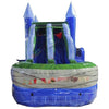 Image of Rocket Inflatables Inflatable Bouncers 16'H Castle Blue/Green Double Slide 7 in 1 Combo by Rocket Inflatables COM-714-Dino-1-1