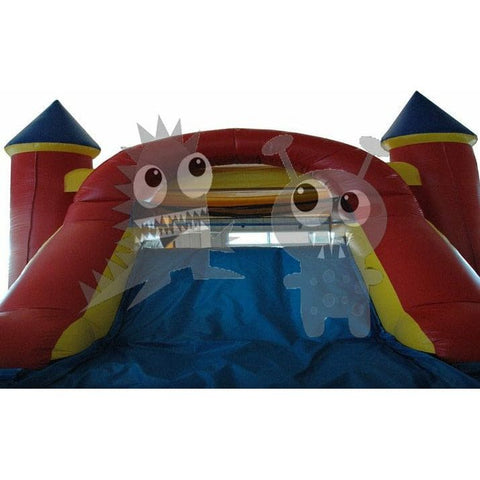 16'H Commercial Inflatable Module Combo with Water Slide, Inflatable Bottom & Basketball Hoop by Rocket Inflatables SKU#COM-560