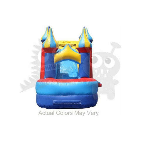 Rocket Inflatables Inflatable Bouncers 16'H Inflatable 5-in-1 Big Top Carnival Combo Wet/Dry with Water Slide, Splash Pool and Basketball Hoop by Rocket Inflatables 781880243045 COM-505 Inflatable 5-in-1 Big Top Carnival Combo Wet/Dry with Water Slide, Splash Pool and Basketball by Rocket Inflatables Hoop SKU#COM-505