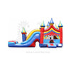 Image of Rocket Inflatables Inflatable Bouncers 16'H Inflatable 5-in-1 Big Top Carnival Combo Wet/Dry with Water Slide, Splash Pool and Basketball Hoop by Rocket Inflatables COM-505 Inflatable 5-in-1 Big Top Carnival Combo Wet/Dry with Water Slide, Splash Pool and Basketball by Rocket Inflatables Hoop SKU#COM-505