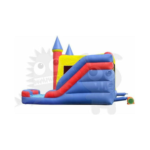 Rocket Inflatables Inflatable Bouncers 16'H Inflatable Castle 6 in 1 Yellow & Blue Module Combo Jumper, Slide Pool, Climbing Wall, and Basketball Hoop by Rocket Inflatables 781880223665 COM-660 Inflatable Castle 6 in 1 Yellow & Blue Module Combo Jumper, Slide Pool, Climbing Wall, and Basketball Hoop by Rocket Inflatables SKU#COM-660