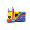 Image of Rocket Inflatables Inflatable Bouncers 16'H Inflatable Castle 6 in 1 Yellow & Blue Module Combo Jumper, Slide Pool, Climbing Wall, and Basketball Hoop by Rocket Inflatables 781880223665 COM-660 Inflatable Castle 6 in 1 Yellow & Blue Module Combo Jumper, Slide Pool, Climbing Wall, and Basketball Hoop by Rocket Inflatables SKU#COM-660