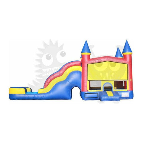 16'H Inflatable Castle Combo Wet/Dry with Pool Slide, & Basketball Hoop SKU#COM-500