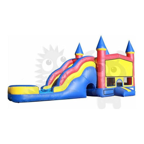 16'H Inflatable Castle Combo Wet/Dry with Pool Slide, & Basketball Hoop SKU#COM-500