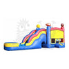 Image of Rocket Inflatables Inflatable Bouncers 16'H Inflatable Wet/Dry 3-D Sports Combo with Slide Pool & Hoop by Rocket Inflatables 781880223375 COM-514 16'H Inflatable Wet/Dry 3-D Sports Combo with Slide Pool & Hoop by Rocket Inflatables by Rocket Inflatables SKU#COM-514