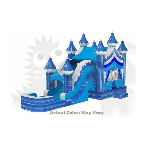 Rocket Inflatables Inflatable Bouncers 16'H Inflatable Winter Snow Carnival Combo 5-in-1 Wet/Dry with Water Slide, Splash Pool and Basketball Hoop by Rocket Inflatables COM-530 16'H Inflatable Winter Snow Carnival Combo 5-in-1 Wet/Dry with Water Slide, Splash Pool and Basketball Hoop by Rocket Inflatables SKU#COM-530