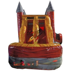 16'H Lava Double Slide 7 in 1 Combo by Rocket Inflatables