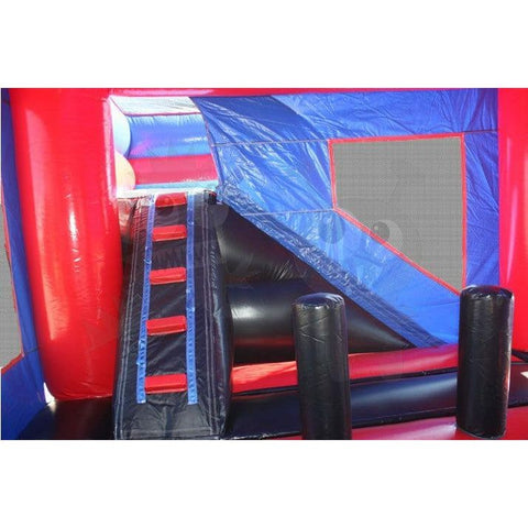 16'H Pirate 6-in-1 Inflatable Combo Jumper, Slide Pool, Climbing Wall, and Basketball Hoop by Rocket Inflatables SKU#COM-650-Pirate
