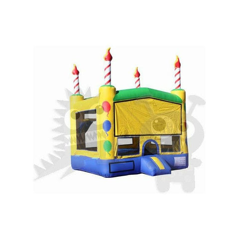 Rocket Inflatables Inflatable Bouncers 16'H Yellow Birthday Cake Module with 3-D Candles & Hoop by Rocket Inflatables BOU-143 16'H Module with 3D Candles & Hoop by Rocket Inflatables SKU# BOU-143