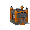 Image of Rocket Inflatables Inflatable Bouncers 18.4'H Inflatable Halloween Castle Bounce House with Basketball Hoop by Rocket Inflatables BOU-095-13 18.4'H Inflatable Halloween Castle Bounce House with Basketball Hoop Rocket Inflatables