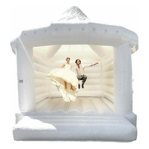 Rocket Inflatables Inflatable Bouncers 18.4'H Wedding Jumper Carousel Top Inflatable Bounce House White Bouncer by Rocket Inflatables BOU-138 18.4'H Wedding Jumper Carousel Top Inflatable Bounce House White by Rocket Inflatables SKU#BOU-138