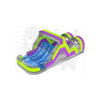 Image of Rocket Inflatables Inflatable Bouncers 30′ Green, Purple, & Gray Marble Commercial Inflatable Obstacle Course Wet/Dry Slide – End Load- Multiple Lane by Rocket Inflatables 781880232391 OBS-30-PUR/GRN/GRYMAR 30′ Commercial Inflatable Obstacle WetDry Slide End Load Multiple Lane