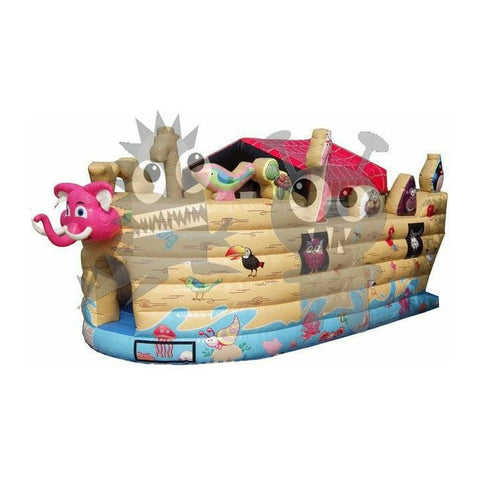 Rocket Inflatables Inflatable Bouncers 8'H 3-D Noah’s Ark Inflatable Combo with Obstacles & Slide by Rocket Inflatables 781880232438 COM-NA1325 8'H 3-D Noah’s Ark Inflatable Combo Obstacles Slide Rocket Inflatables